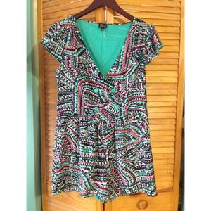 Patterned Short Romper