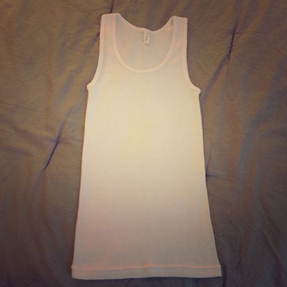J. Crew white ribbed tank top
