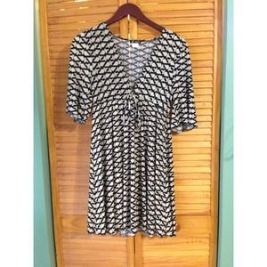 Black and white dress