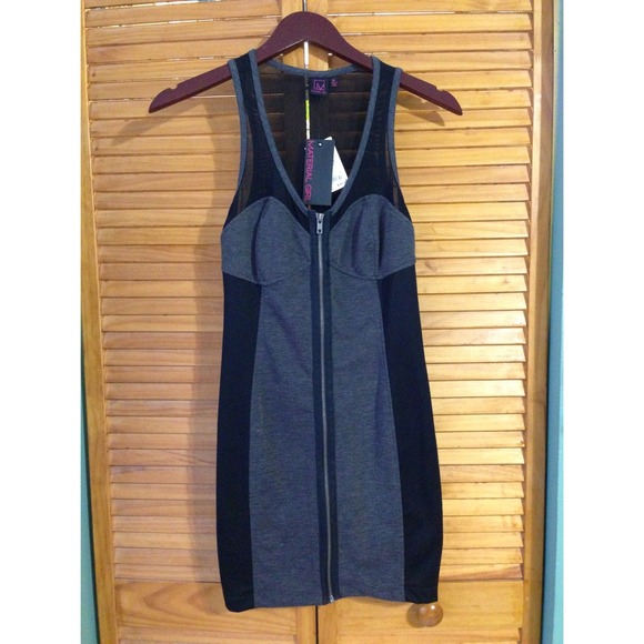 Black and grey dress