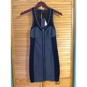 Black and grey dress