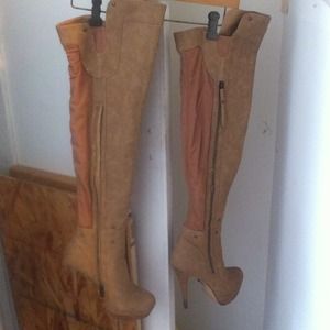Bakers Thigh-High Suede Boots