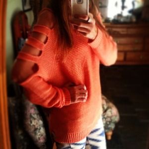 Cut-out Knit Sweater