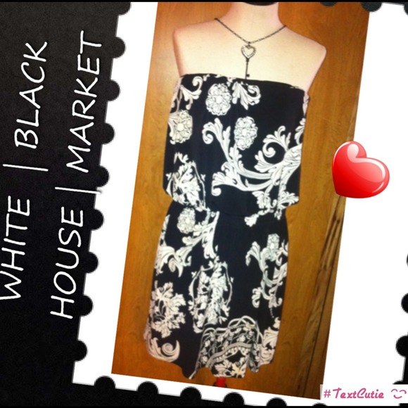 Black & White Halter Dresss