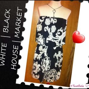 Black & White Halter Dresss