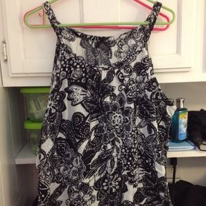 Cute black and white tank