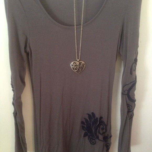 💢SOLD IN A BUNDLE💢Charcoal and Dark Blue Long - Picture 2 of 3