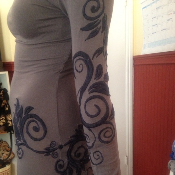 💢SOLD IN A BUNDLE💢Charcoal and Dark Blue Long - Picture 3 of 3