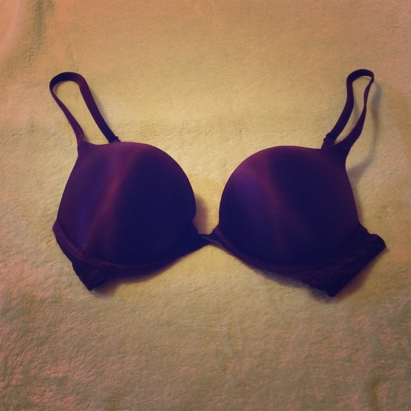 Add 2 cup sizes purple bra