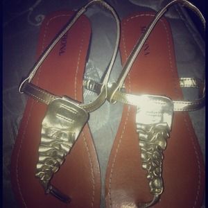 Merona Gold Sandals
