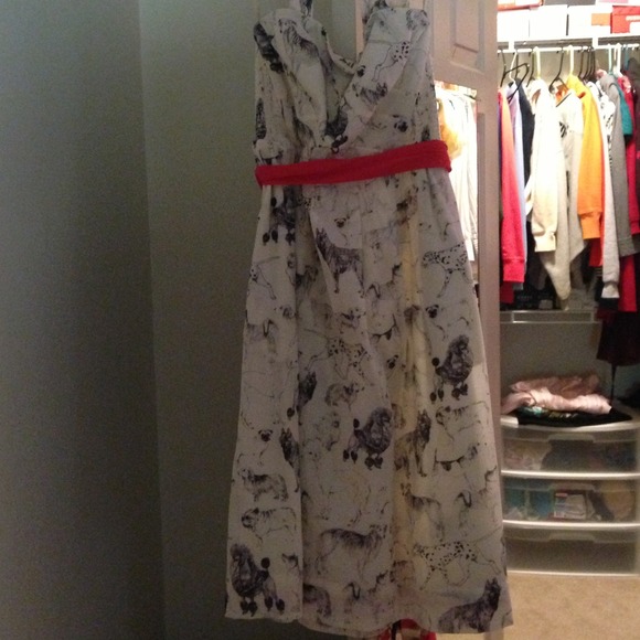 🎉SOLD IN BUNDLE🎉 Anthropologie dog print dress