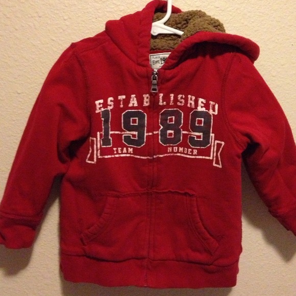 4T Hooded Red Thick Jacket