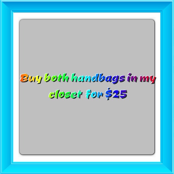 Two handbags black and brown