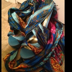 Bebe Scarlett Stiletto Scarf Heels