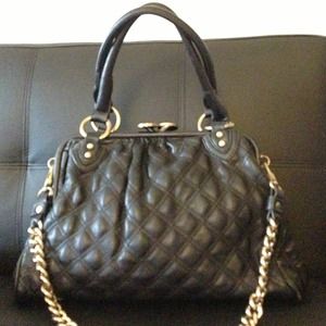 🚫SOLD🚫Francesca's Black Quilted Bag Purse