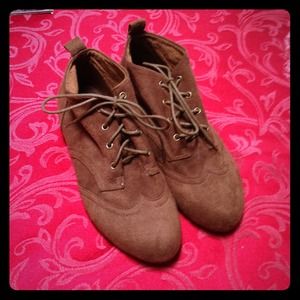 Forever 21 Brown Suede Shoes