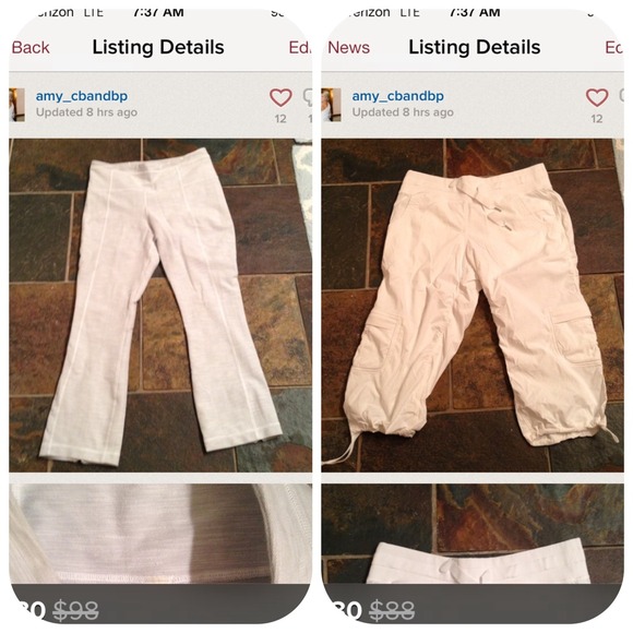 Sold in bundle Lululemon yoga cropped pants