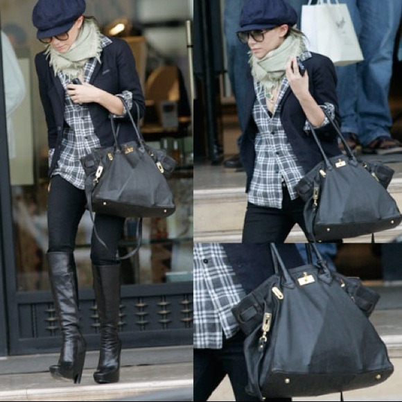 Marco Tagliaferri Handbags - Marco Tagliaferri Birkin Black W/Silver