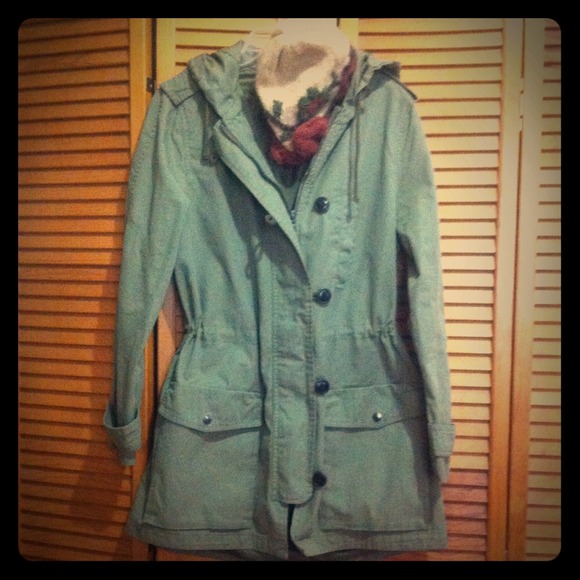 SOLD!! Hat & Gap military flare hood jacket. - Picture 1 of 4