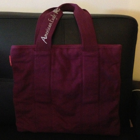 American Eagle Cotton Maroon Tote