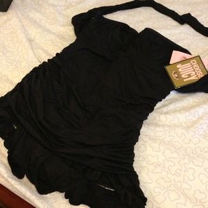Juicy Black Bandeau Ruffles swim dress SOLD!!