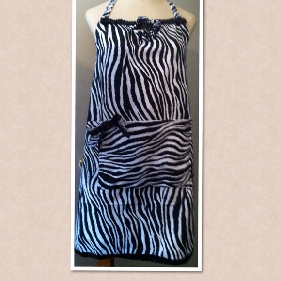 Zebra print apron