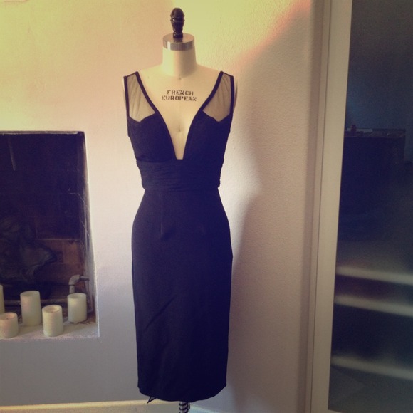 Black dress Dina Bar-el knee Length