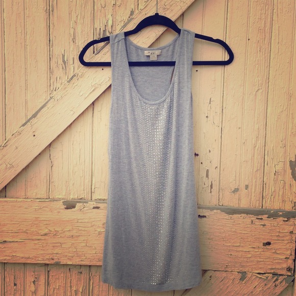 Razor back rhinestone tank