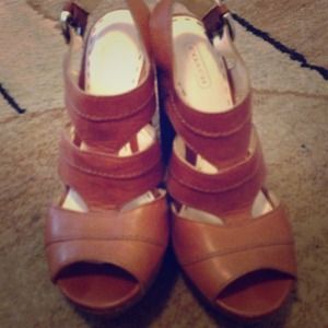Cute n comfy Coach wedge sandals