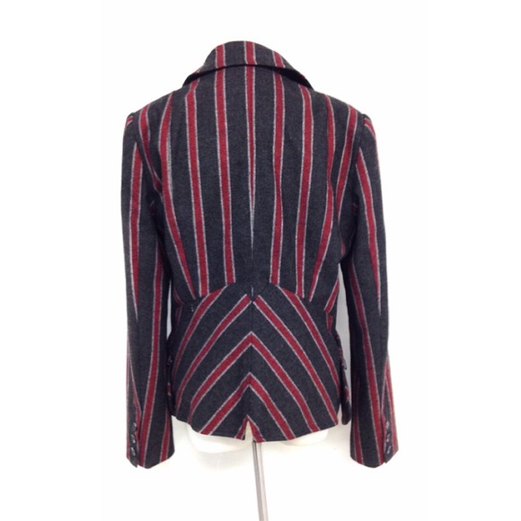 L.A.M.B. WOOL STRIPED JACKET M - Picture 3 of 3