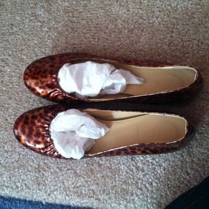 J. Crew Cece Tortoise Ballet Flats