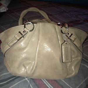 Nice medium authentic lavender/gray coach handbag!