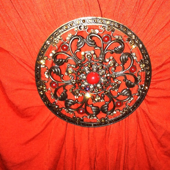 Miss me collection top with jeweled detail size  s - Picture 2 of 3