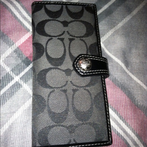 Authentic black coach wallet