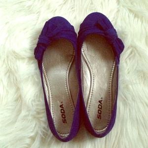 Brand Spankin' New Blue Bow Flats