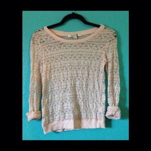 Light pink forever 21 see through sweater