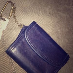 Genuine coach leather key purse