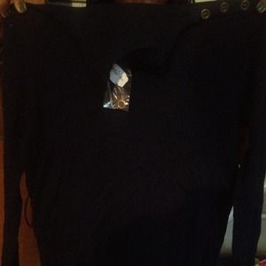 Cute Navy Fitted Turtleneck!