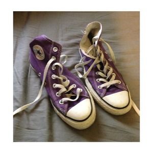 🎀sold🎀Purple hightop converse!🎀sold🎀