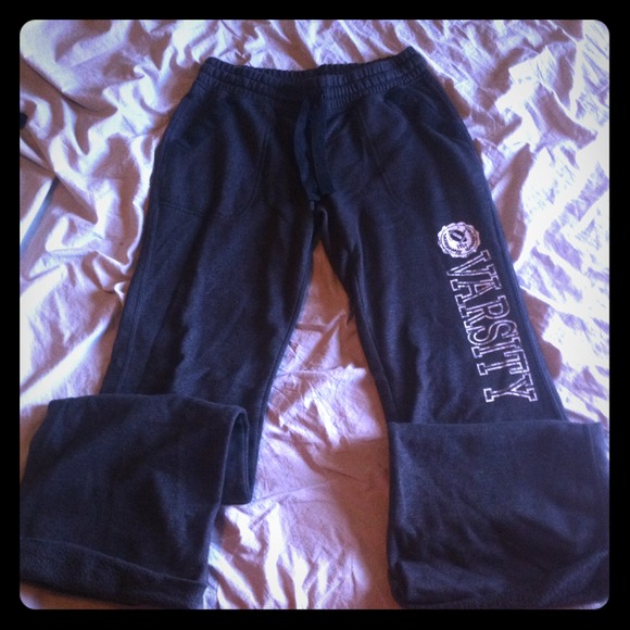 Dark grey "varsity" sweatpants
