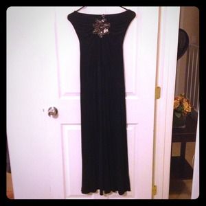 REDUCED SKY tube long black dress
