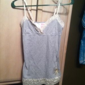 Gray and white cami by PINK