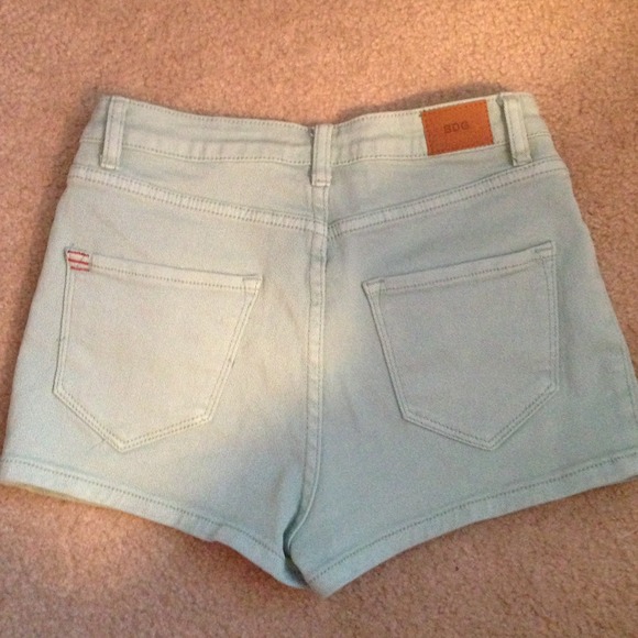 Light Blue High-Waisted Shorts - Picture 3 of 4