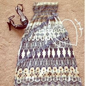 ❤🌹Strapless sequin sundress