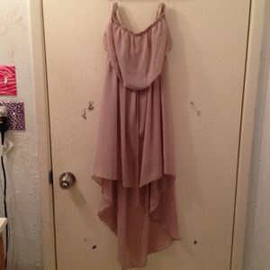 Strapless high low dress. New without tags