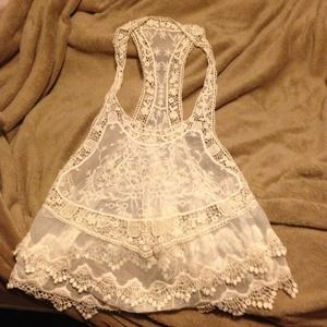 Lace tank top