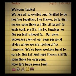 Welcome to Girly Girl 9/6