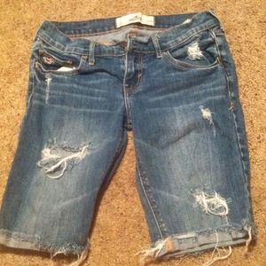 Denim jean capris
