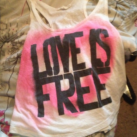 Love is free tang-top - Picture 2 of 3
