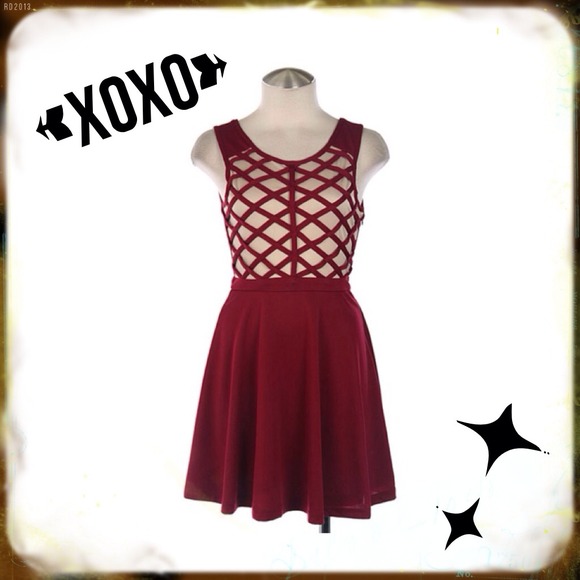Lemon Tree Dresses & Skirts - Burgundy Dress